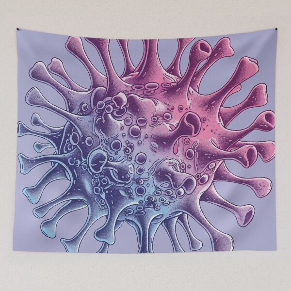 Item preview, CORONA VIRUS - COVID19 (Blue and Purple Edition) designed and sold by lapart.