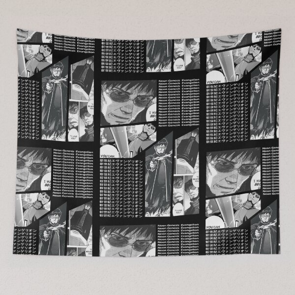 Item preview, Gendo Ikari Eva Manga Stripe Design designed and sold by Wafusaurus.
