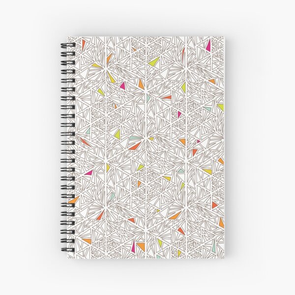 Little Triangles Pattern Spiral Notebook