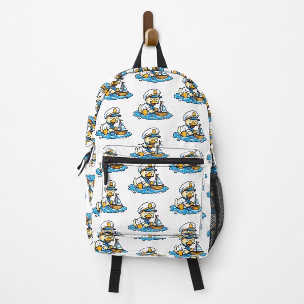 Item preview, Sail Away Adventure - Captain Duck with Toy Boat Illustration designed and sold by Akioos.