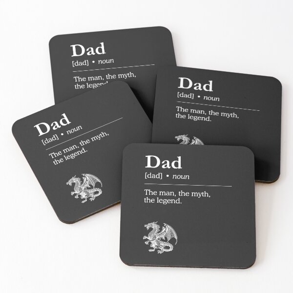 Item preview, Dad the man, the myth, the legend designed and sold by SillyShibas.