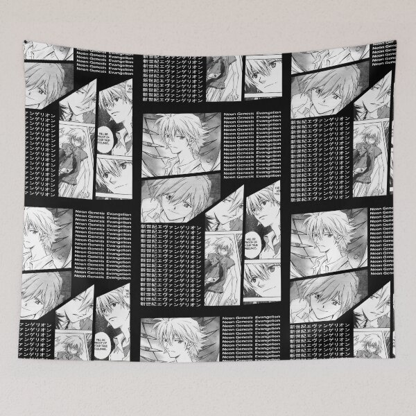 Item preview, Kaworu Nagisa Eva Manga Stripe Design designed and sold by Wafusaurus.