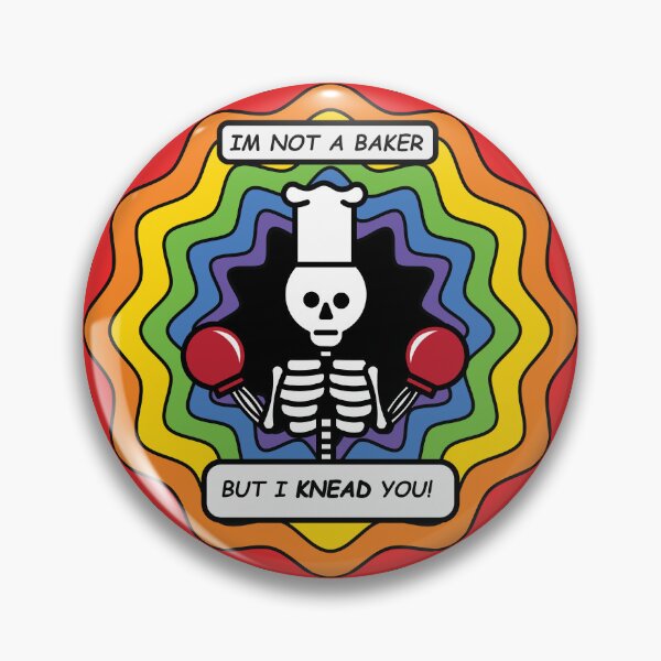 Item preview, I'm Not A Baker But I KNEAD you - Kawaii Cute Skeleton designed and sold by SpartanDStore.