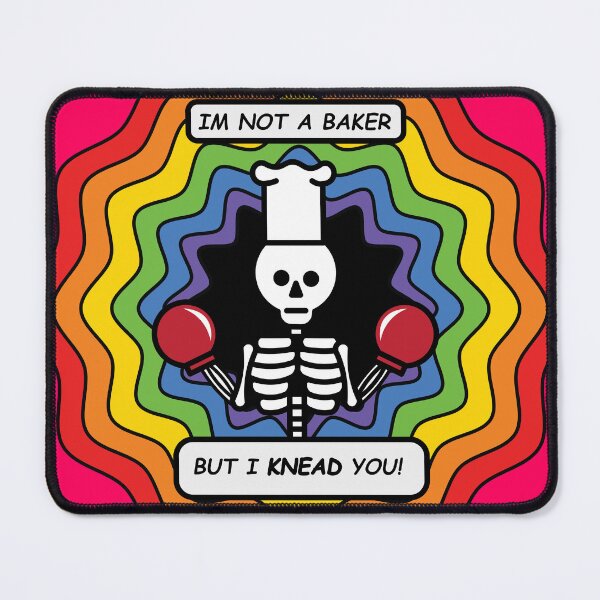 Item preview, I'm Not A Baker But I KNEAD you - Kawaii Cute Skeleton designed and sold by SpartanDStore.