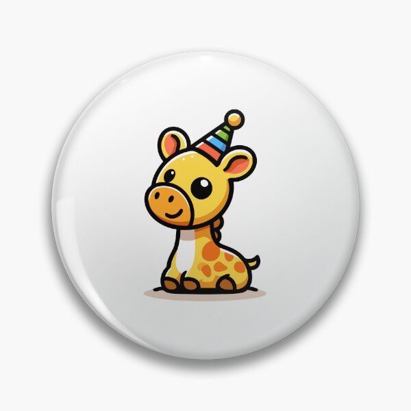 Item preview, Party Time Giraffe - Linda jirafa de celebración con sombrero de fiesta designed and sold by Akioos.