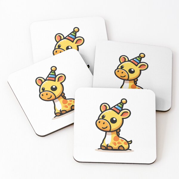 Item preview, Party Time Giraffe - Cute Celebratory Giraffe with Party Hat designed and sold by Akioos.