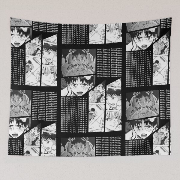 Item preview, Shinji Ikari Eva Manga Stripe Design designed and sold by Wafusaurus.