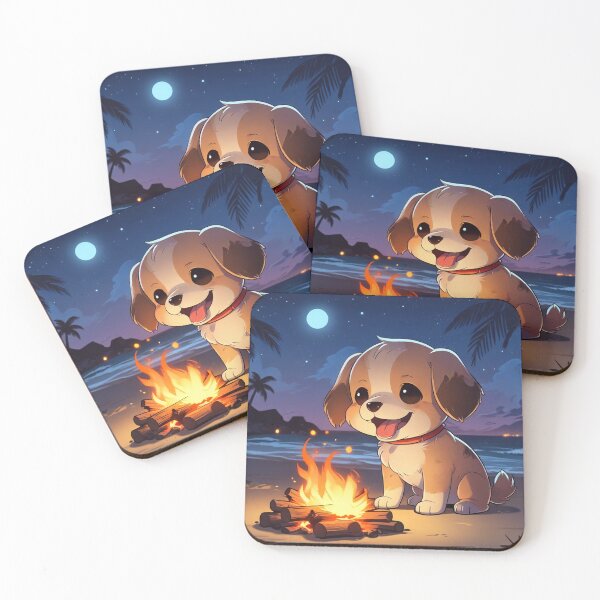 Item preview, Puppy with Campfire designed and sold by CSidea.