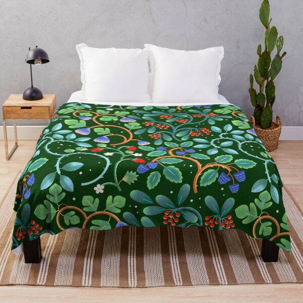 Item preview, Geometric Wild Berry Botanical - Green designed and sold by TigaTiga.
