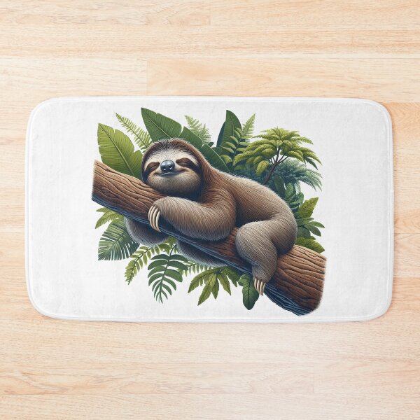 Item preview, A sloth sleeping on a tree designed and sold by MzulhilmiZam.