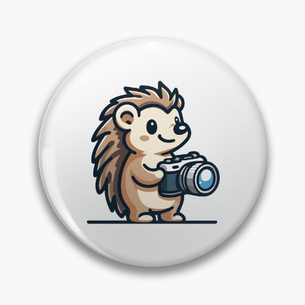 Item preview, Shutterbug Hedgehog - Lindo fotógrafo de erizos designed and sold by Akioos.