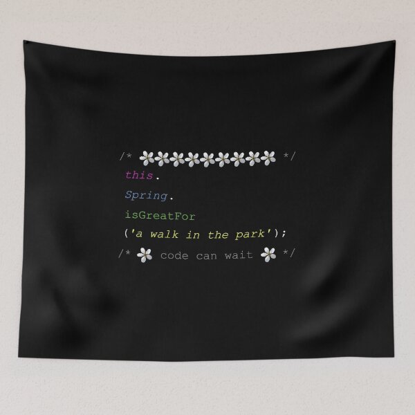 Item preview, This spring is great for a walk in the park funny programming work life balance designed and sold by mariya-ivanova.