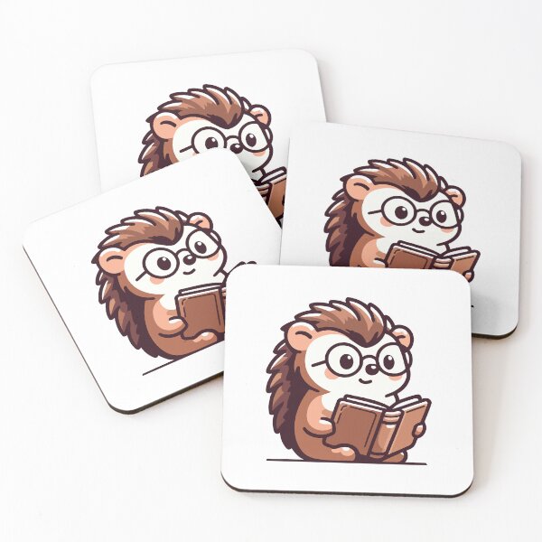 Item preview, Bookworm Hedgehog - Adorable Hedgehog Reading a Book designed and sold by Akioos.
