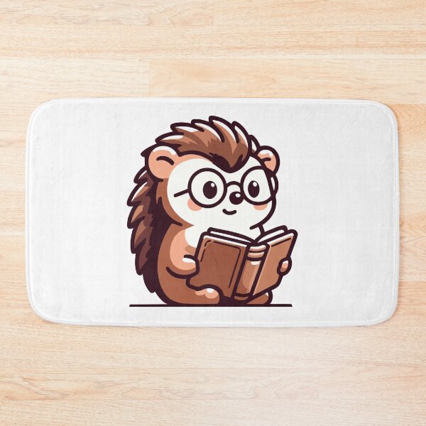 Item preview, Bookworm Hedgehog - Adorable Hedgehog Reading a Book designed and sold by Akioos.
