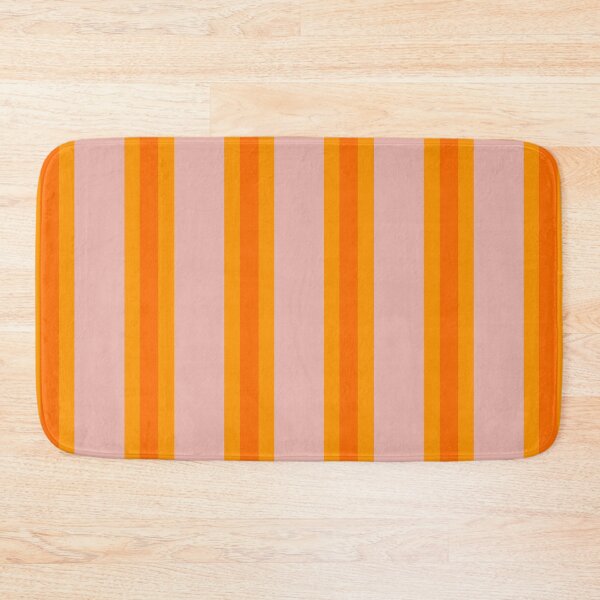 Item preview, Orange and pink vertical stripes designed and sold by Home Cyn Home.
