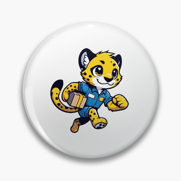Item preview, Delivery Dash Cheetah - Fast Courier Cheetah Character designed and sold by Akioos.