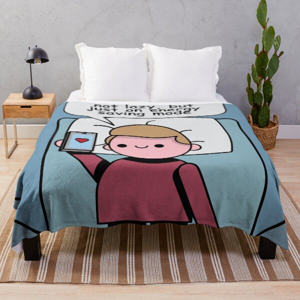 Item preview, Not Lazy, But Just on Energy Saving Mode Pun Kawaii Cute designed and sold by SpartanDStore.