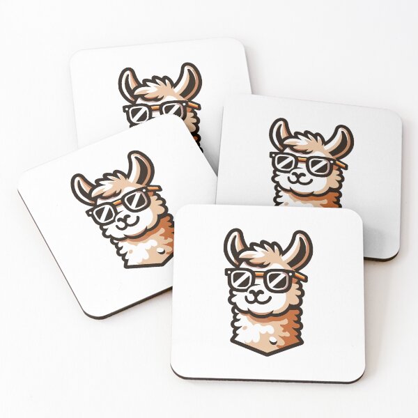Item preview, Hipster Llama Style - Cool Llama with Glasses designed and sold by Akioos.
