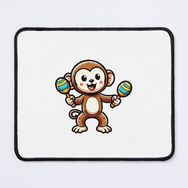 Item preview, Maraca Monkey Magic - Joyful Monkey Playing Maracas designed and sold by Akioos.