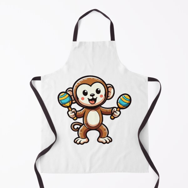 Item preview, Maraca Monkey Magic - Joyful Monkey Playing Maracas designed and sold by Akioos.
