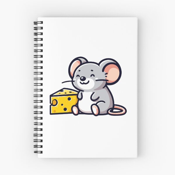 Item preview, Cheerful Cheese Lover Mouse - Adorable Mouse with Swiss Cheese designed and sold by Akioos.