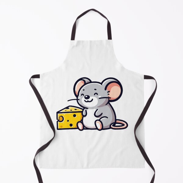 Item preview, Cheerful Cheese Lover Mouse - Adorable Mouse with Swiss Cheese designed and sold by Akioos.
