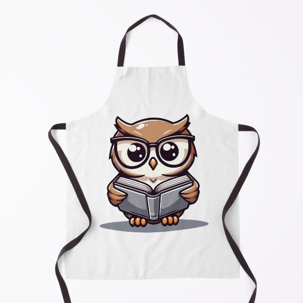 Item preview, Wise Reader Owl - Scholarly Owl with Glasses Reading a Book designed and sold by Akioos.