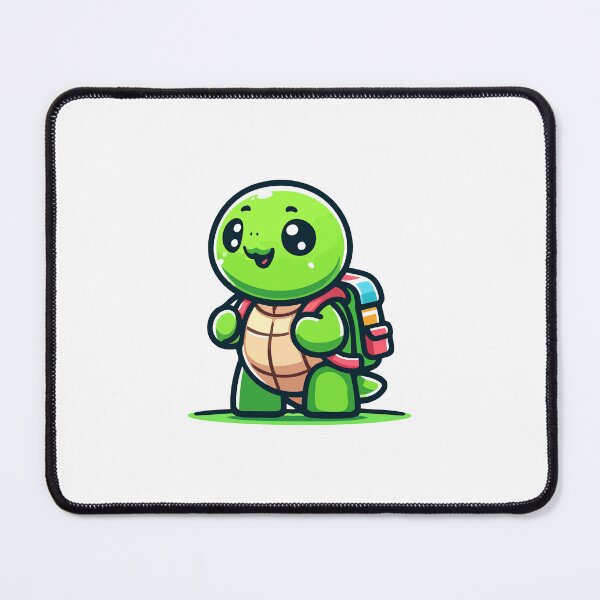 Item preview, Backpack Buddy Turtle - Cheerful Turtle Ready for Adventure designed and sold by Akioos.