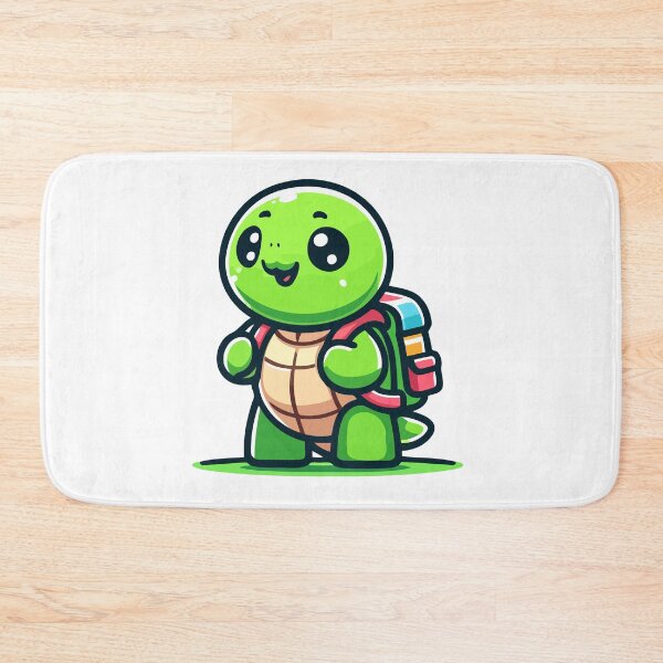 Item preview, Backpack Buddy Turtle - Cheerful Turtle Ready for Adventure designed and sold by Akioos.