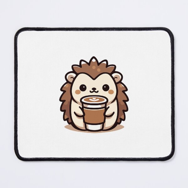 Item preview, Coffee Break Hedgehog - Cute Hedgehog Enjoying a Warm Cup designed and sold by Akioos.
