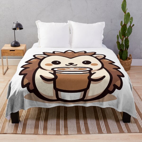 Item preview, Coffee Break Hedgehog - Cute Hedgehog Enjoying a Warm Cup designed and sold by Akioos.
