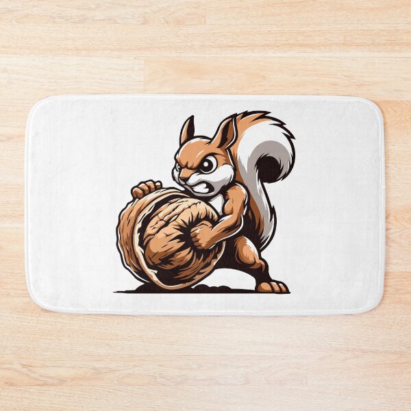 Item preview, Mighty Nut Collector - Powerful Squirrel with Acorn designed and sold by Akioos.