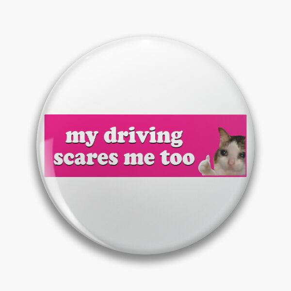 Item preview, My Driving Scares Me Too Cute Funny Bumper designed and sold by fanky-bumper.
