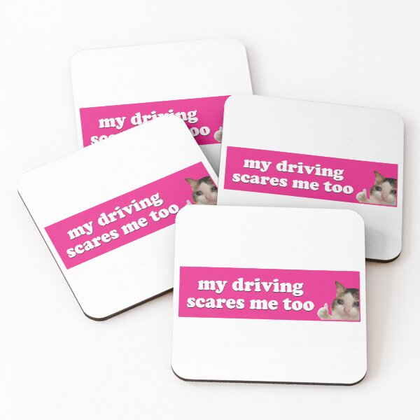 Item preview, My Driving Scares Me Too Cute Funny Bumper designed and sold by fanky-bumper.