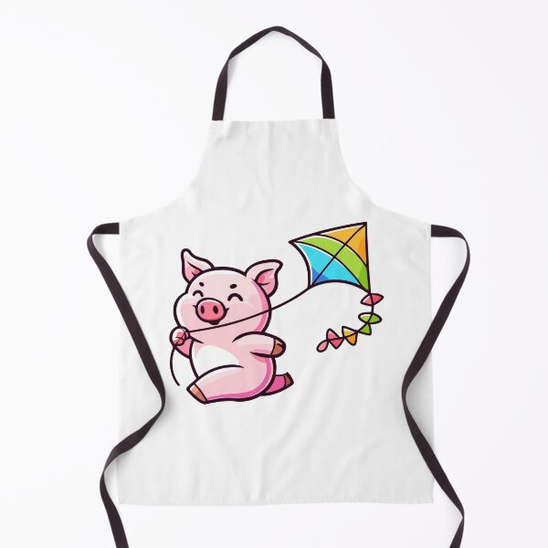 Item preview, Joyful Piglet's Kite Flight - Cute Pig Flying a Kite designed and sold by Akioos.