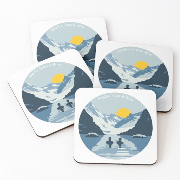 Item preview, Kopie von Two women take a cold plunge in nature designed and sold by Bouldershop.