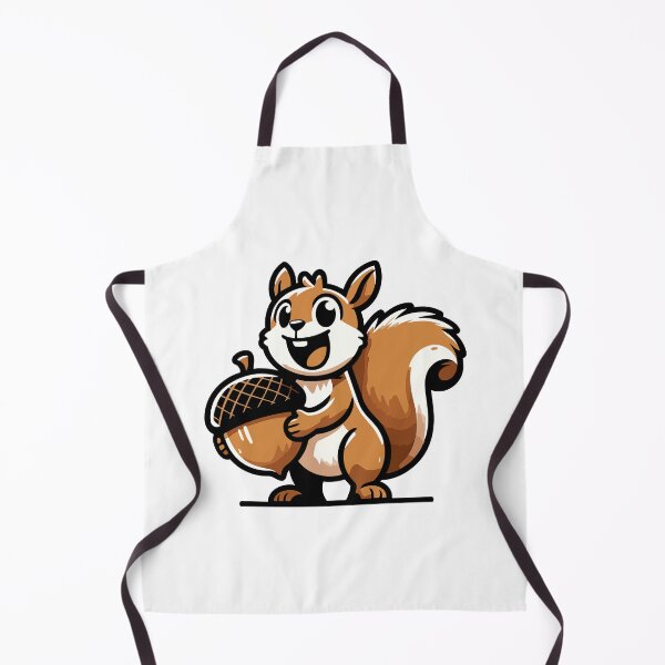 Item preview, Playful Nut Gatherer - Cheerful Squirrel with Acorn designed and sold by Akioos.