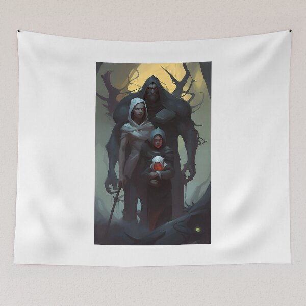 Item preview, Dark fantasy family portrait designed and sold by K1ndo.