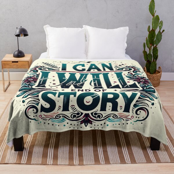 Item preview, i can i will end of story, typography designed and sold by maxmaj.