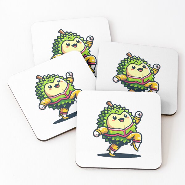 Item preview, Dancing Durian Delight - Energetic Durian Fruit Character designed and sold by Akioos.
