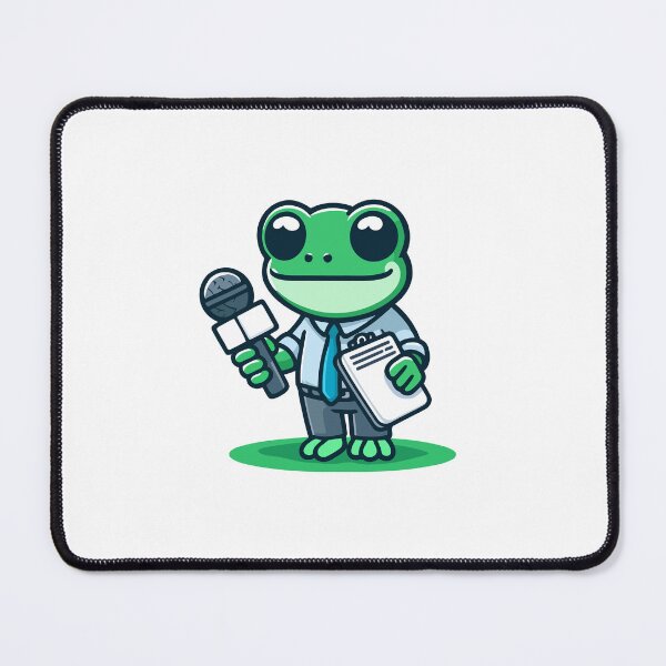 Item preview, News Anchor Frog - Professional Frog Reporter designed and sold by Akioos.