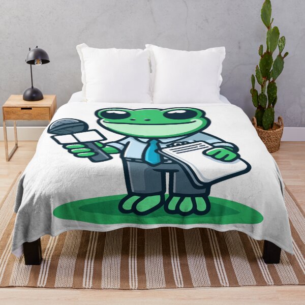 Item preview, News Anchor Frog - Professional Frog Reporter designed and sold by Akioos.
