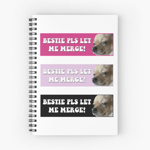 Item preview, Bestie Pls Let me Merge! Purple & Pink & black Funny Car Bumper designed and sold by fanky-bumper.