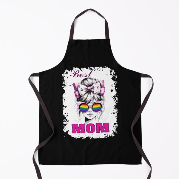 Item preview, Best Mom Messy Bun Mom Rainbow Flag Colors Mother's Day, Mommy Birthday or Pride Month Gift designed and sold by Savchuk-Vova.