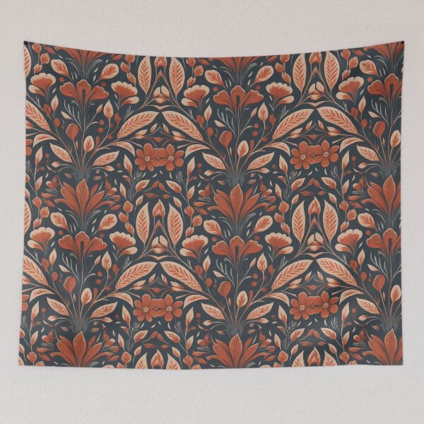Item preview, Different Red Leaves with Navy Blue  designed and sold by KajalGulgulia.