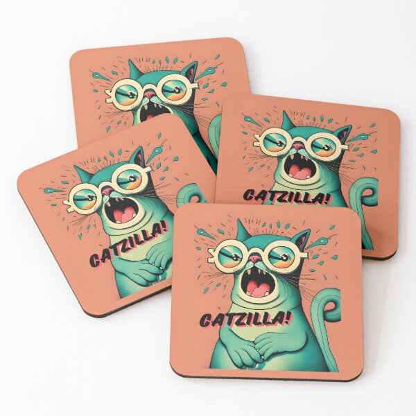 Item preview, Funny Cat Catzilla Meme Photographic  designed and sold by GroovyFusion.