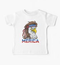 Eagle Mullet-T-Shirt 4. der Juli-amerikanischen Flagge Merica USA Baby T-Shirt