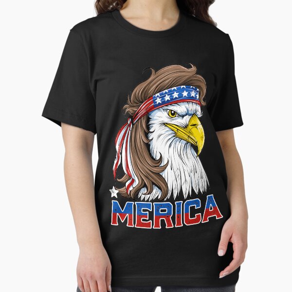 Item preview, Eagle Mullet T Shirt 4th of July American Flag Merica USA designed and sold by LiqueGifts.