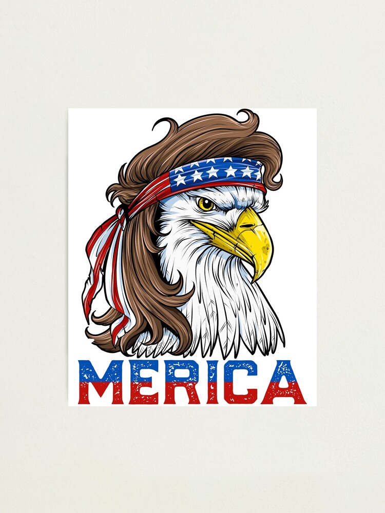 bald eagle mullet shirt