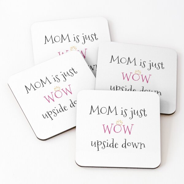 Item preview, MOM is just WOW upside down saying designed and sold by Wolshebnaja.